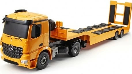 Kamion lodër RC ATA Double Eagle Mercedes Arocs DO-E562, 1:20, Verdhe/zi, me rimorkio