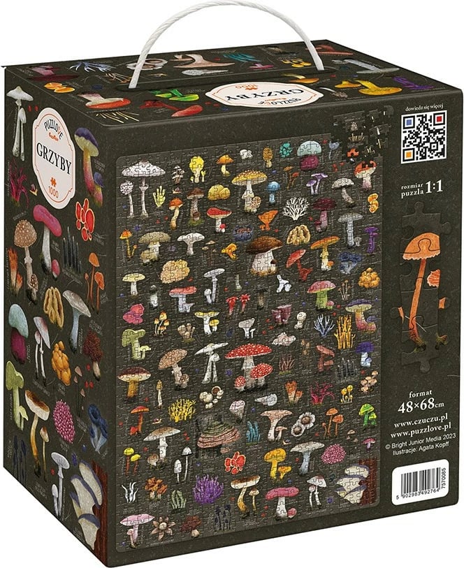 Puzzle CzuCzu Puzzlove Mushrooms 1000 pjesë, 48x68cm