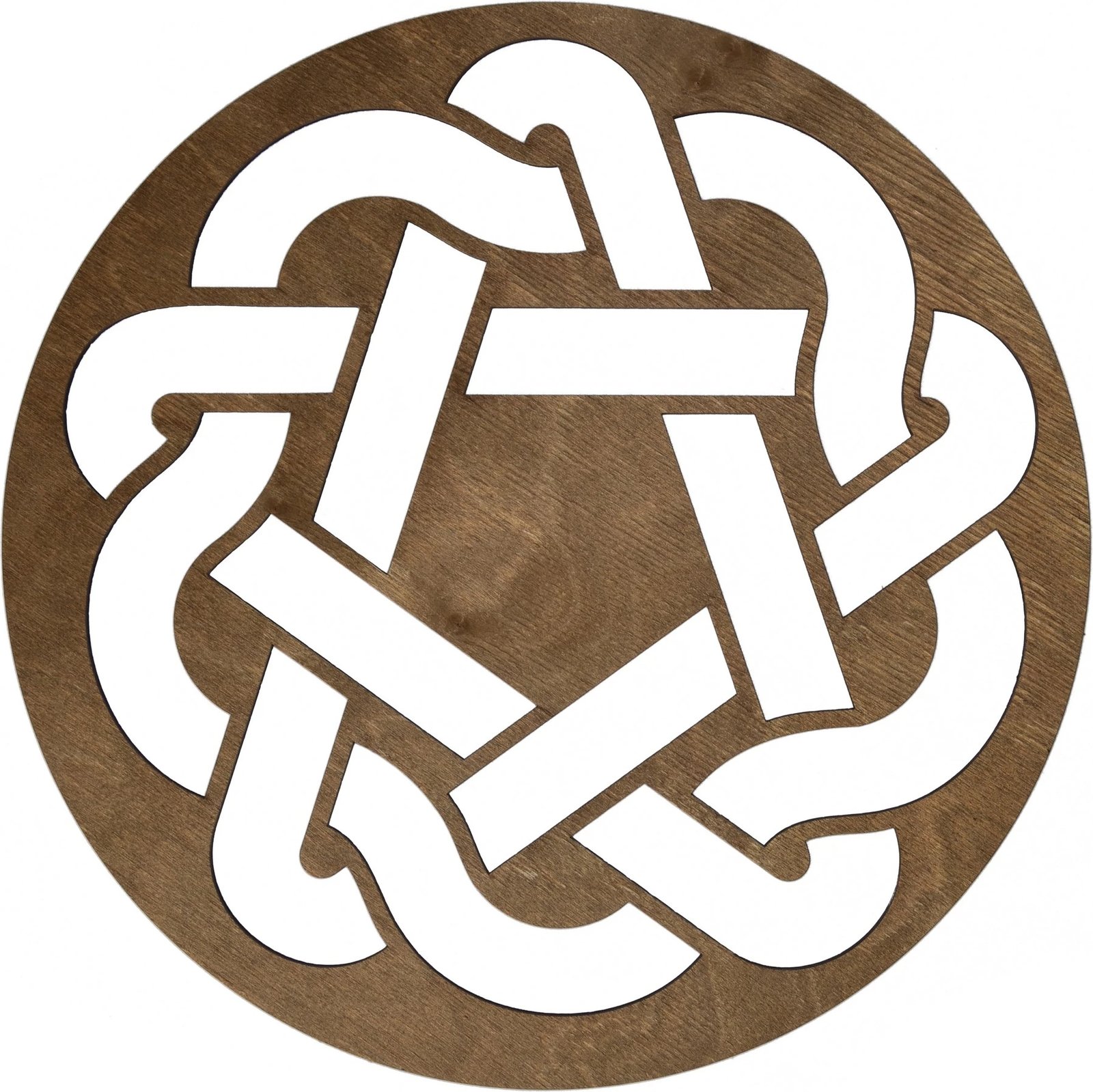 Set nënshkues tavoline prej druri (6 copë), Hermia, Don, ngjyrë arre