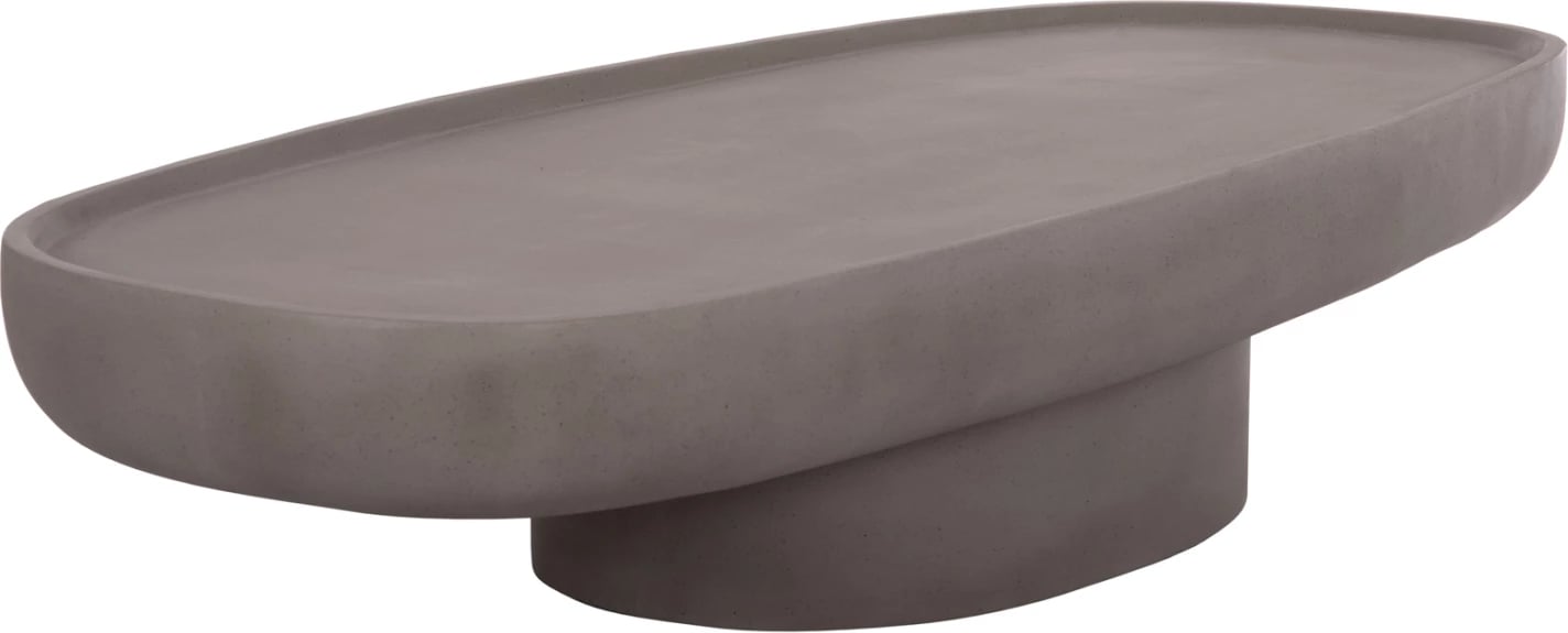 Tavolinë e ulët kafeje DESSY, fibër-cement, ngjyrë gri, FH18153.03, 151x66x30cm