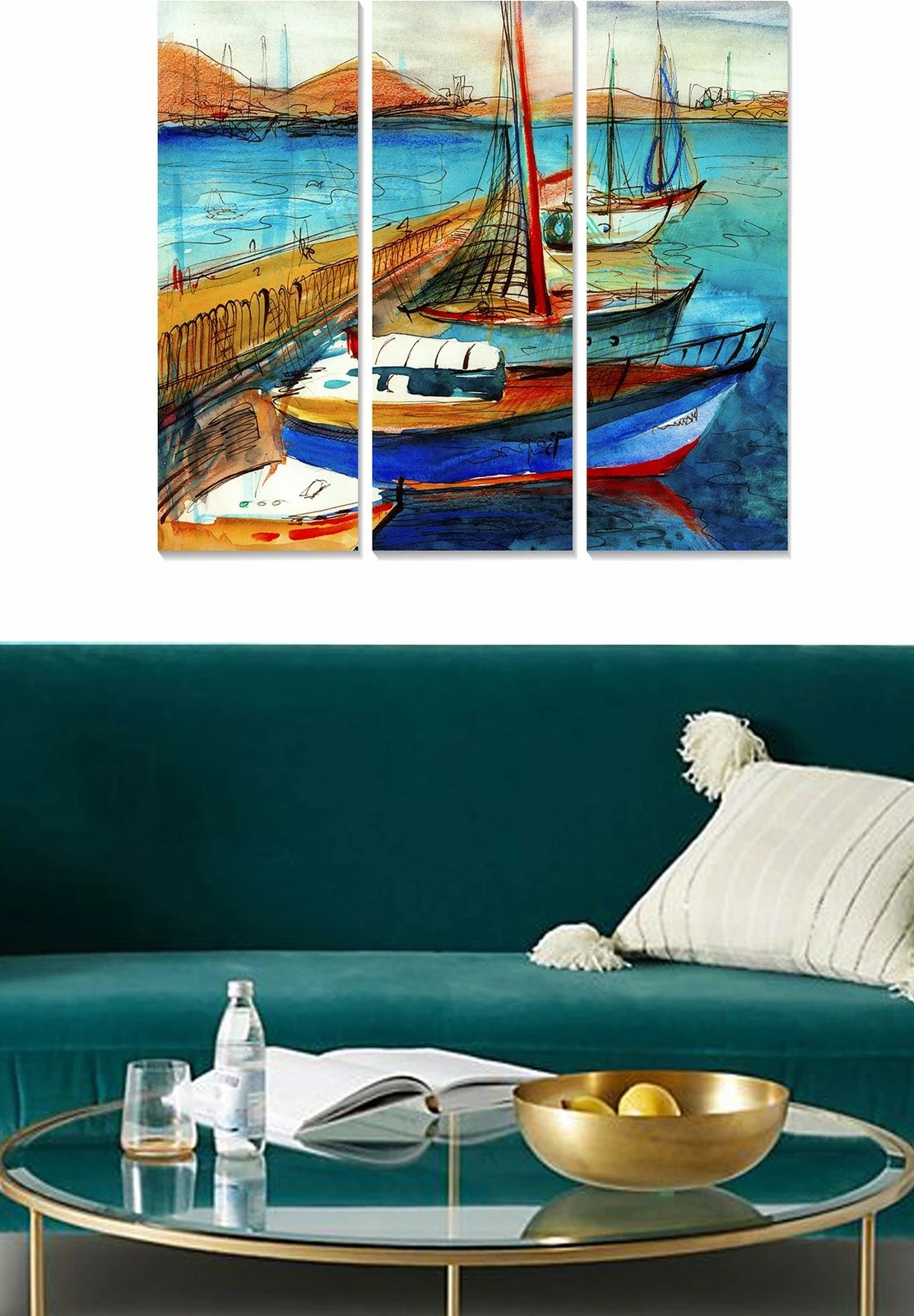 Pikturë dekorative MDF, 3 pjesë, Wallity, MDF241191064