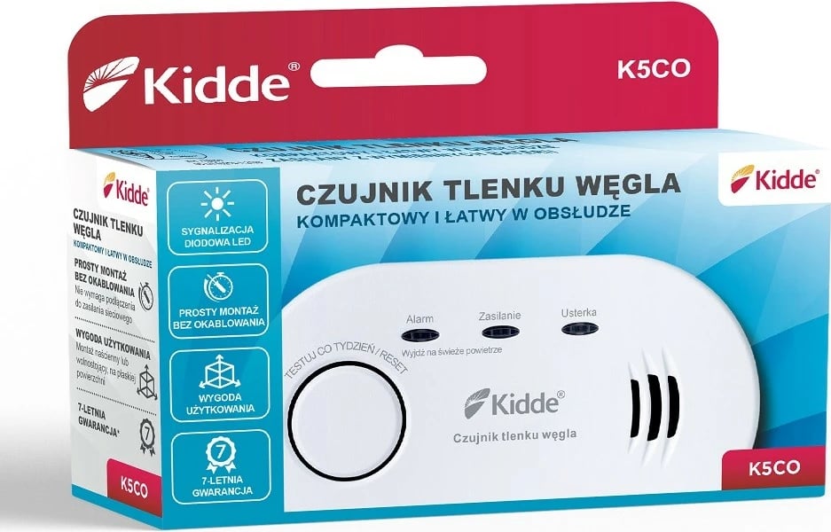 Detektor monoksidi KIDDE K5CO, i bardhë