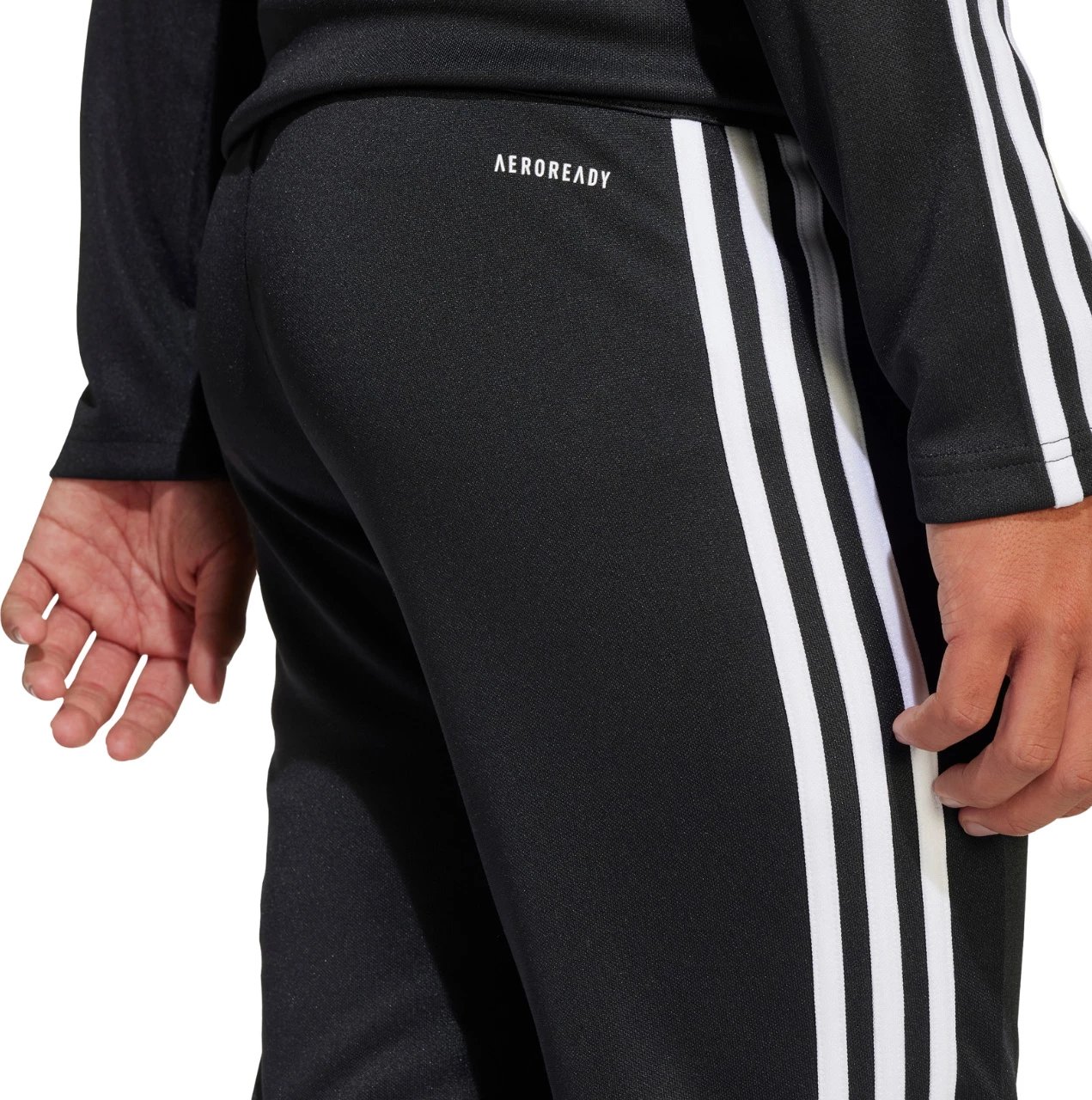 Pantallona sportive për fëmijë adidas, të zeza