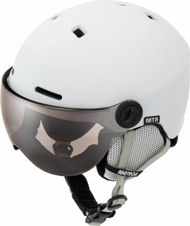 Helmetë për ski Meteor, bardhë