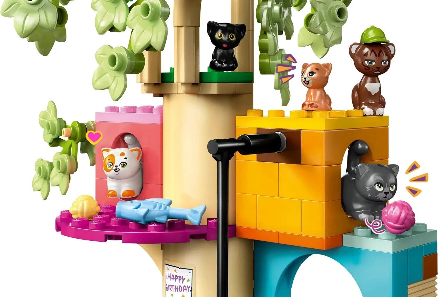 Set lodrash LEGO Friends 42666 Cat Birthday Party & Tree House, 321 pjesë