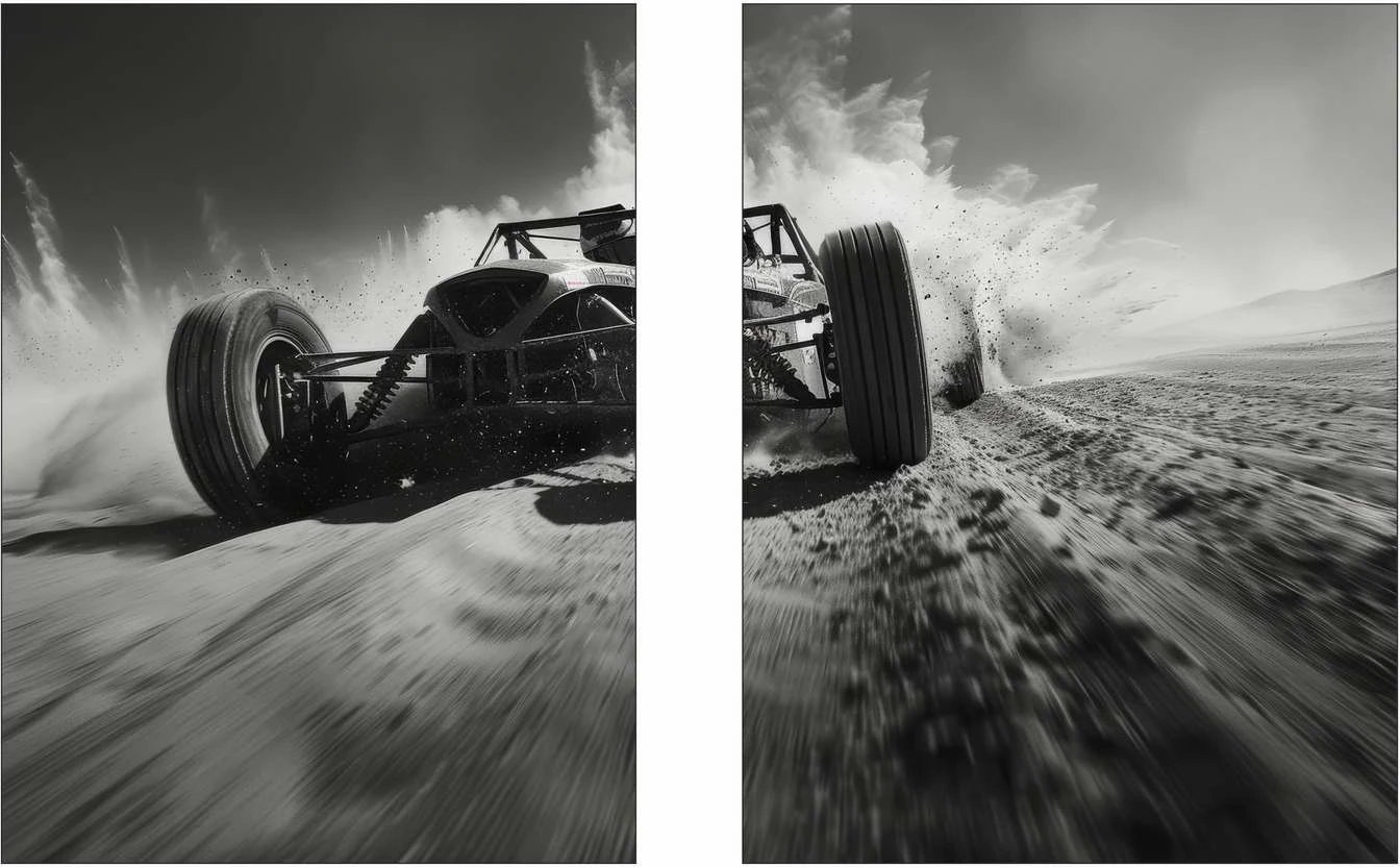 Pikturë dekorative me kornizë MDF (2 copë), Wallity, Mp2-00118, 30x40cm