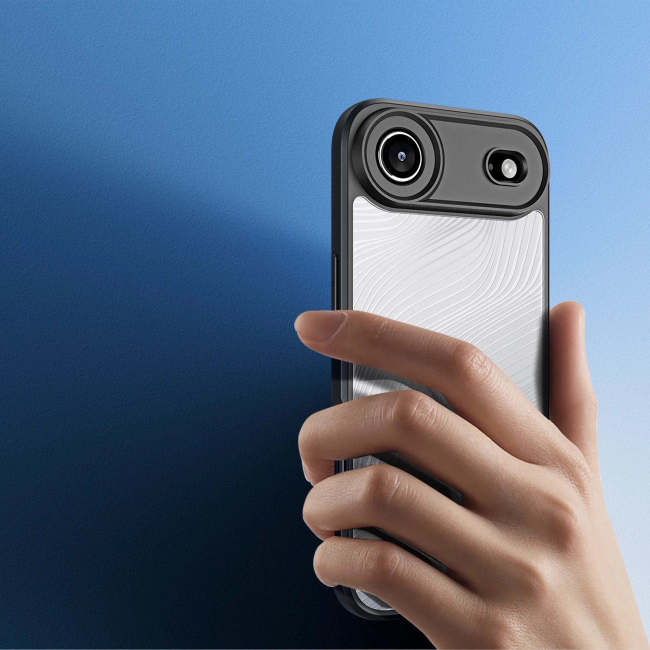 Mbështjellës Dux Ducis Aimo për iPhone 17 Air, i zi