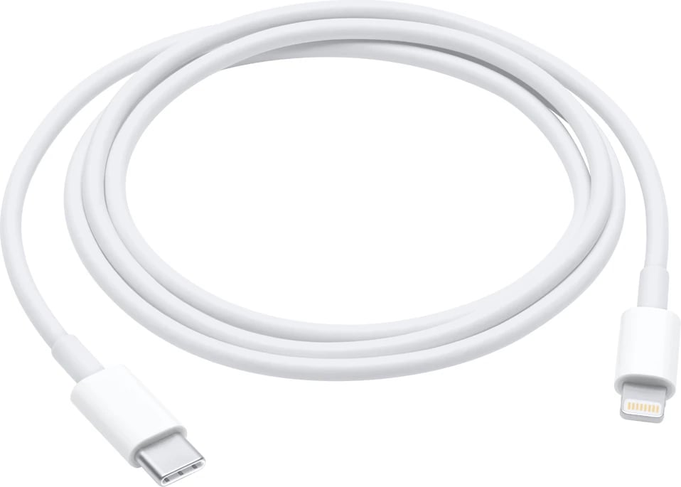 Kabllo karikuese Apple MM0A3ZM/A,  USB-C/Lightning, 1m, e bardhë