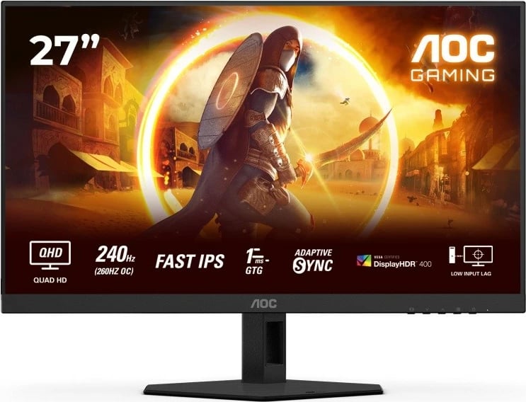 Monitor gaming AOC Q27G4ZR, 27", Fast IPS, 240Hz, QHD, i zi