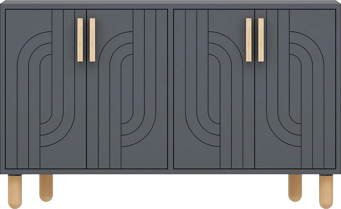 Konsolë Skye Decor, Rodney, ngjyrë antracit