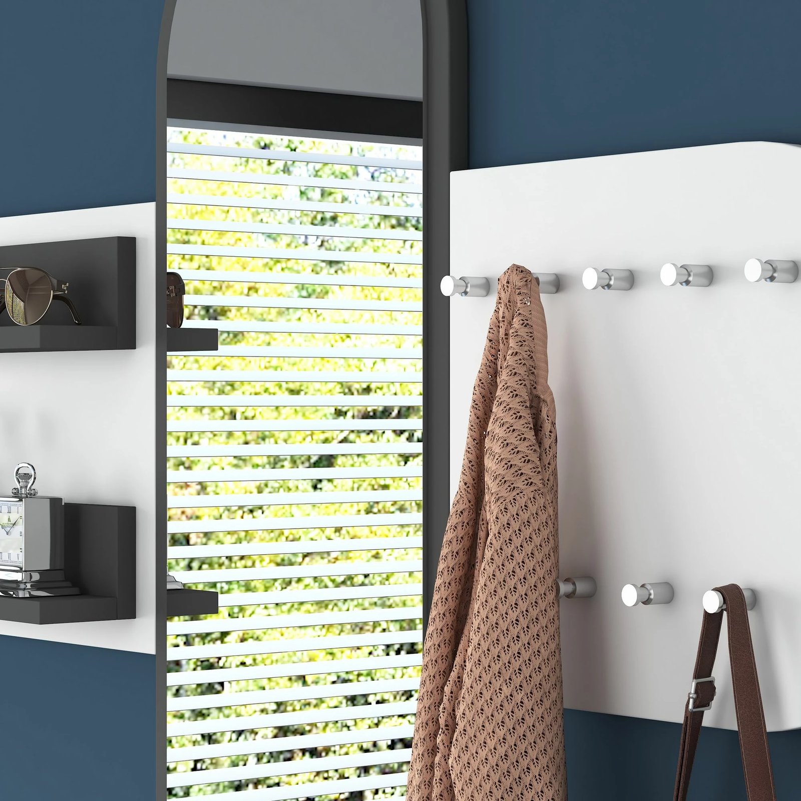 Stendë korridori Hanah Home, P3 - 3776, ngjyrë e bardhë