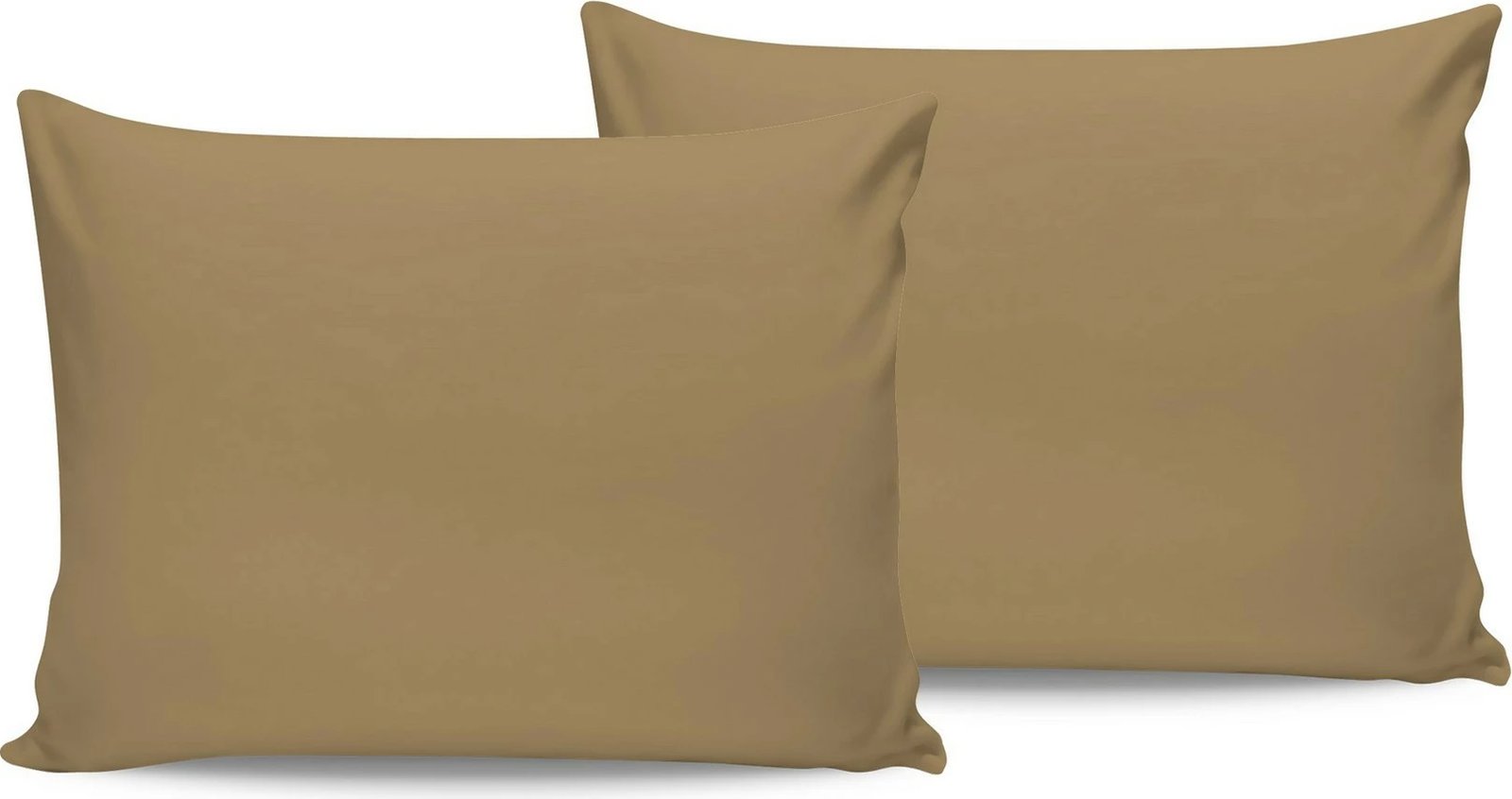 Set këllëfësh jastëku (2 copë), L'Essentiel Linge de Maison, ngjyrë kafe e çelët