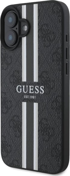 Mbështjellës Guess 4G Printed Stripes MagSafe për iPhone 16, zi Mbështjellës Guess 4G Printed Stripes MagSafe për iPhone 16, zi