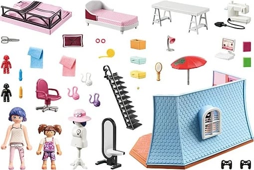 Set lodrash Playmobil Miraculum Attic Marinette 71334, 73 pjesë