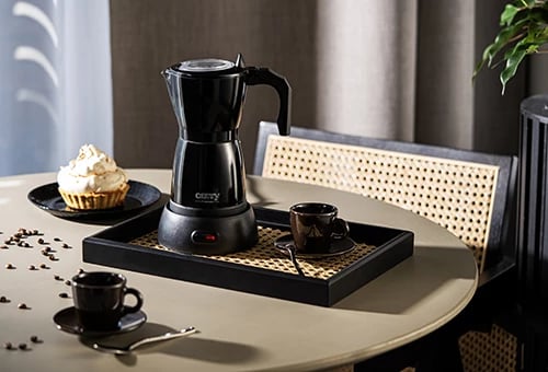 Kafeteri Moka elektrike, Camry, CR 4415, 300 ml 6 filxhanë, 480W, bazë 360°, e zezë