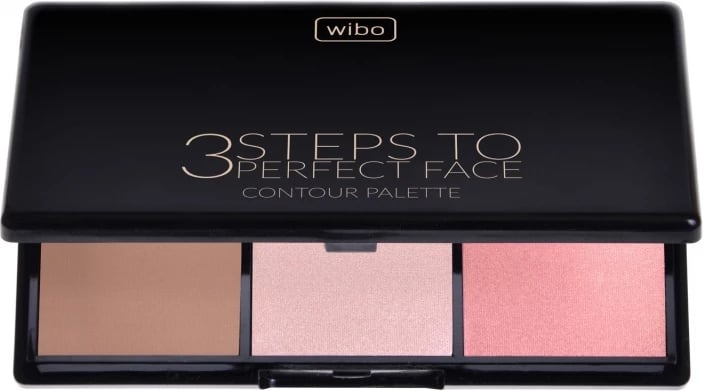 Paletë për konturim fytyre Wibo 3 Steps To Perfect Face Contour Palette për femra Light 10g