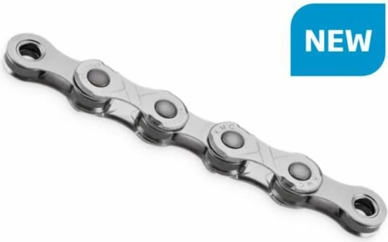 Zinxhir biçiklete KMC, unisex, ngjyrë argjendi