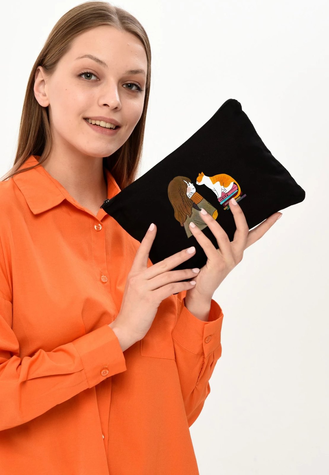 Çantë për make-up Zoozie Bags, e zezë, 25x18cm
