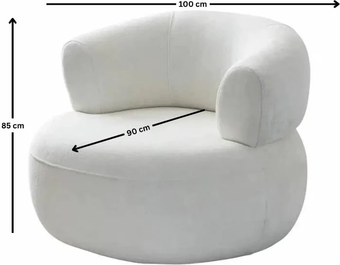 Karrige Wing Roma, e bardhë, Atelier del Sofa