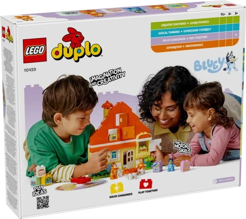 Set LEGO Duplo Bluey Family House 10459 me lojë kujtese, për fëmijë, 3+ vjeç