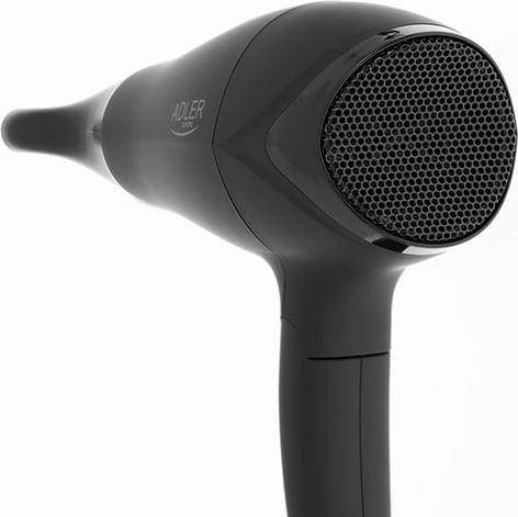 Tharëse flokësh, Adler AD 2267, 1800-2100W (maks. 2500W), 2 shpejtësi 3 temperatura me Cool Shot, dorezë e palosshme, me difuzor dhe koncentrator, e zezë