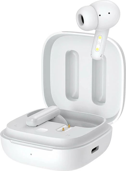 Kufje TWS QCY T13 ANC, pa tela, Bluetooth 5.3, ANC, të bardha