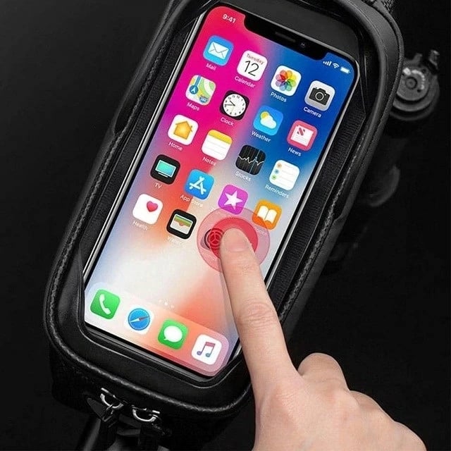 Çantë kornize biçiklete Rockbros B68-1, xhep telefoni, 1.7L, e zezë