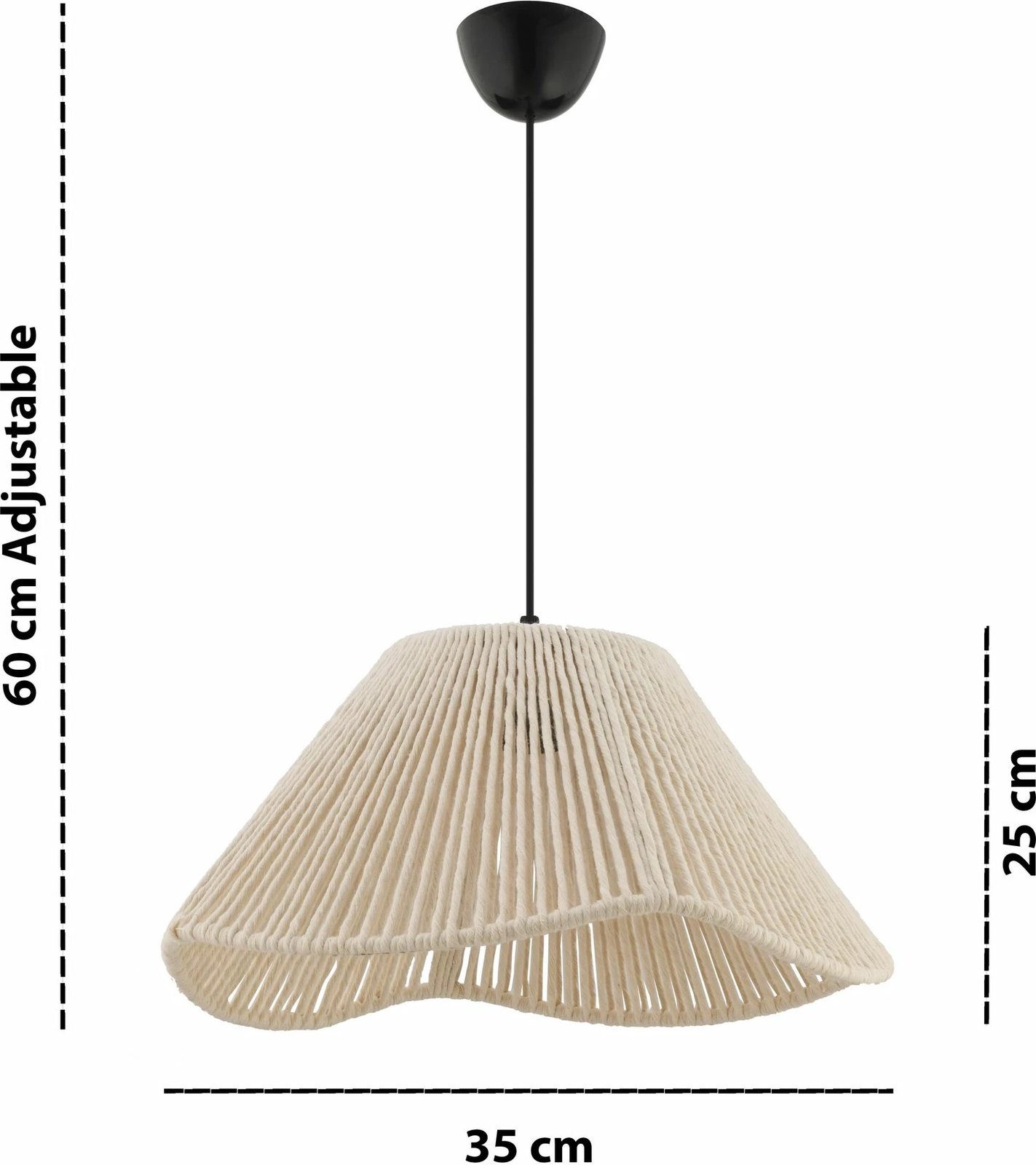 Llambë tavani Opviq, Sukne, ecru dhe e zezë