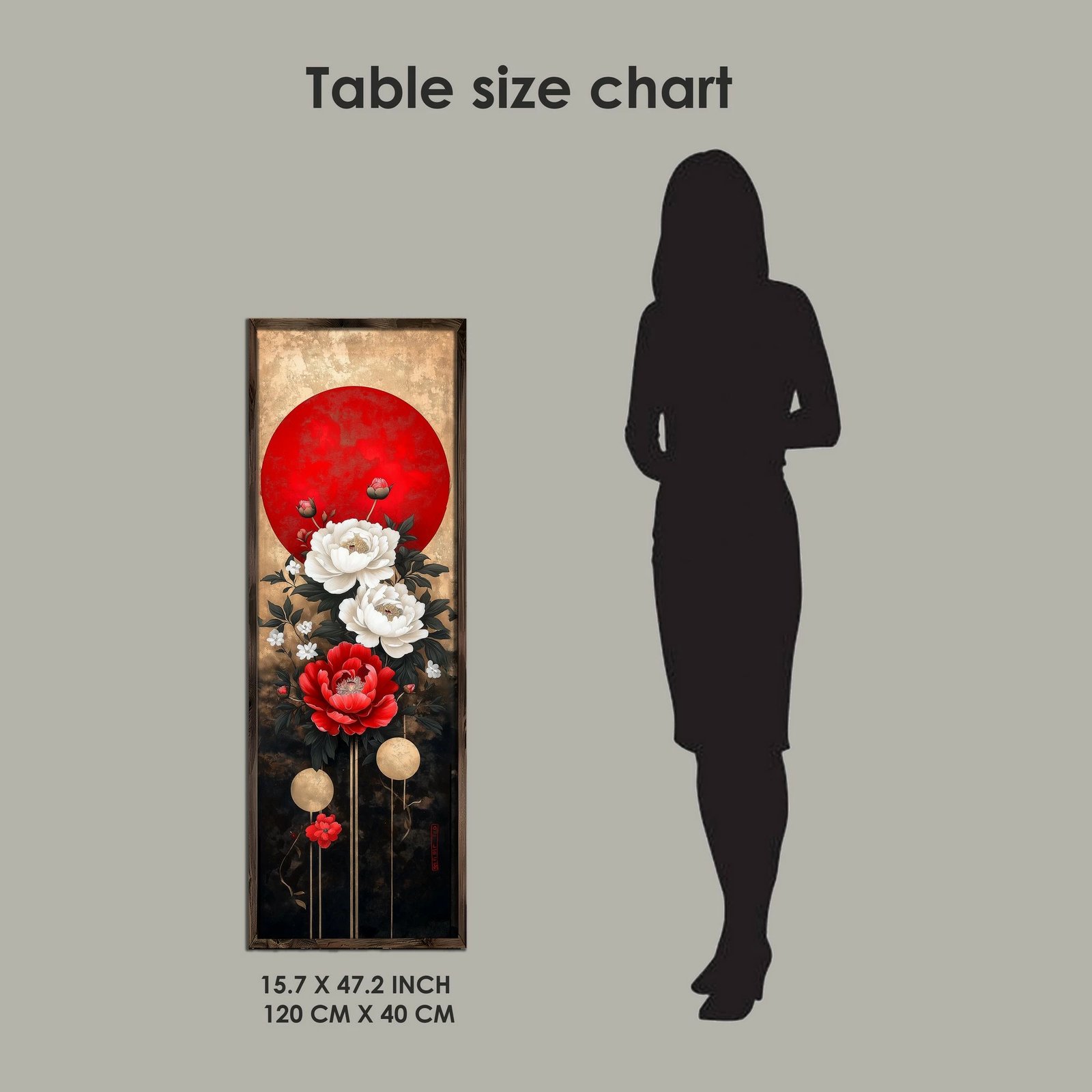 Pikturë dekorative me kornizë MDF, Wallity, EMR083, shumëngjyrëshe, 40x120x3.5cm