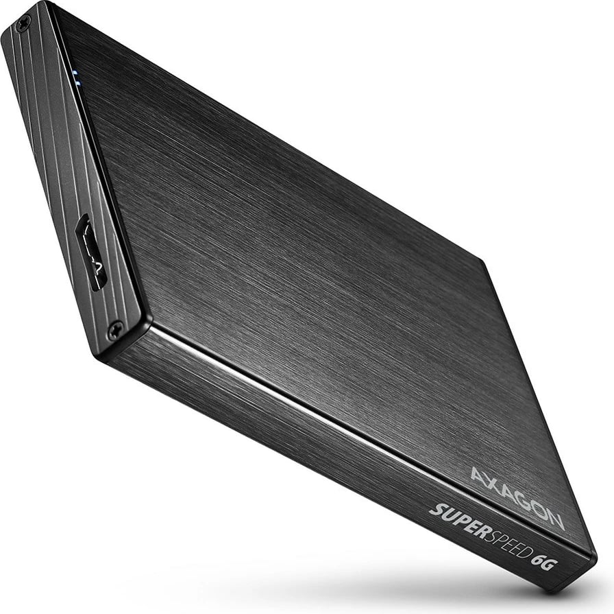 Kasë e jashtme AXAGON EE25-XA6 për disk 2.5", USB 3.2 Gen 1, Alumini, E zezë