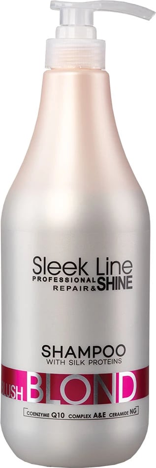 Shampon për flokë bionde Stapiz Sleek Line Blush Blond për femra 1000ml