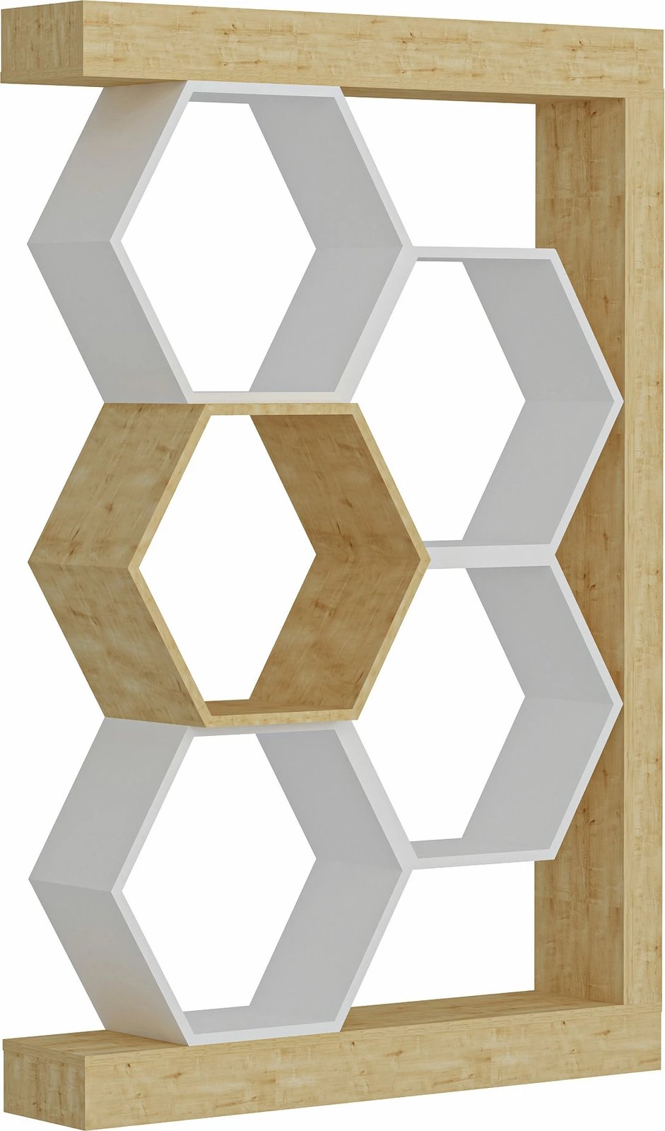 Raft librash Hanah Home, Artemis, ngjyrë lisi dhe e bardhë