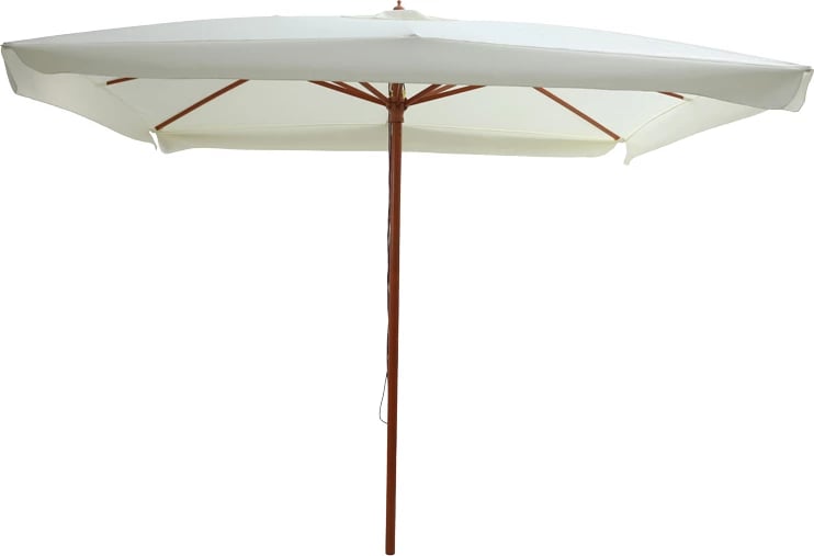 Ombrellë profesionale Vasel një-pjesë pëlhurë dru-bezhë 300x300x250cm