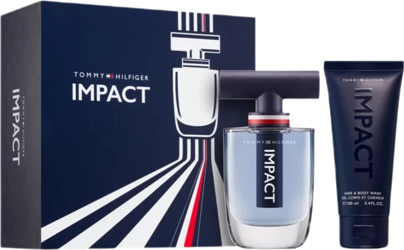 Set Eau de Toilette dhe xhel dushi për meshkuj Tommy Hilfiger Impact, 100ml + 100ml Set Eau de Toilette dhe xhel dushi për meshkuj Tommy Hilfiger Impact, 100ml + 100ml