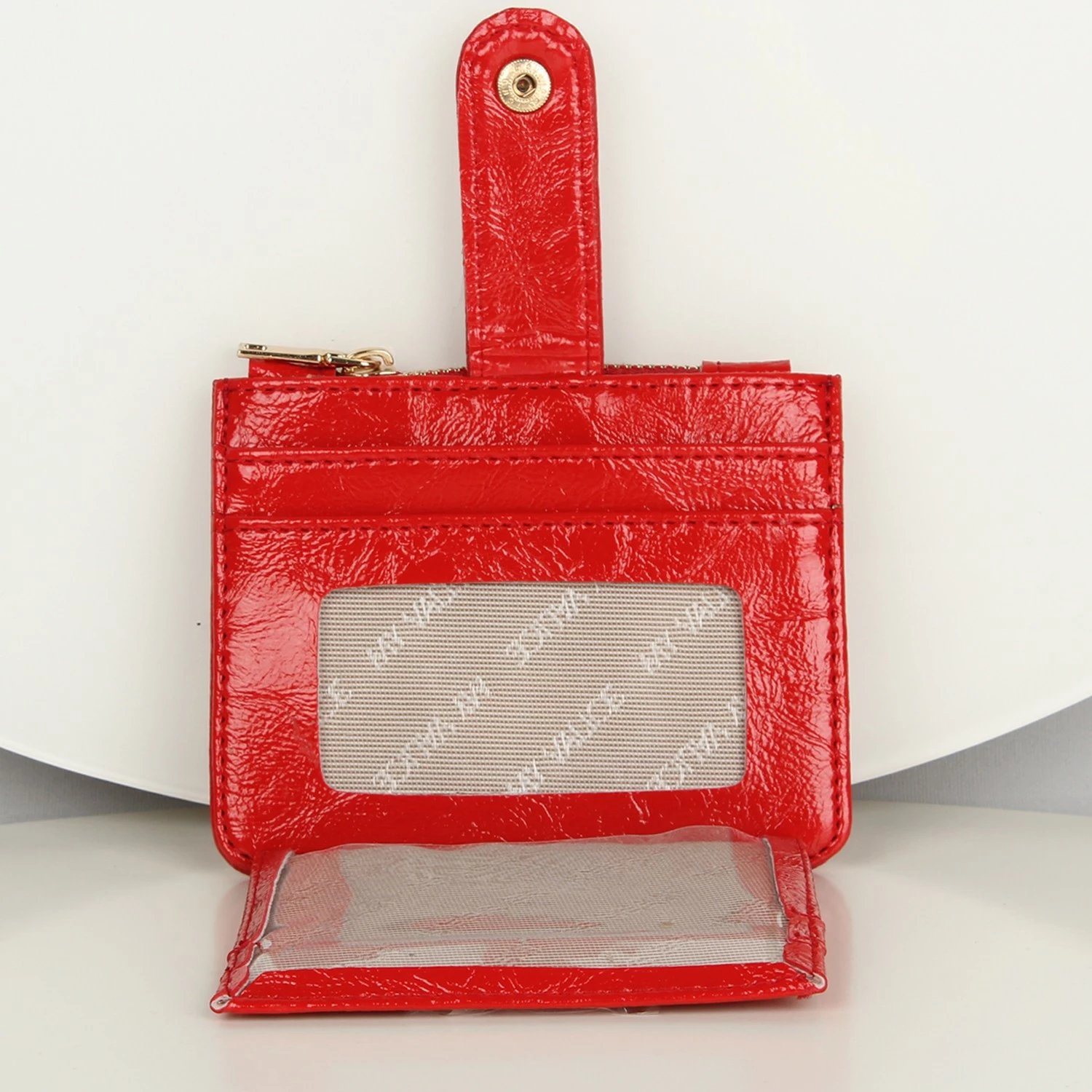 Portofol prej lëkure, ngjyrë e kuqe, Zoozie Bags, 1258