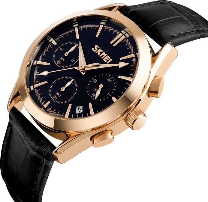 Orë dore për meshkuj Skmei, e zezë