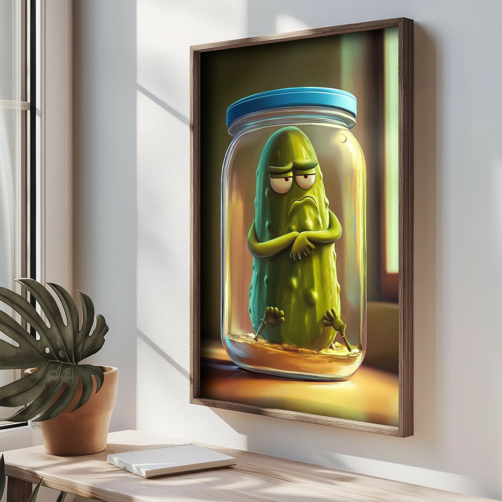 Pikturë dekorative me kornizë MDF, Wallity, shumëngjyrëshe, TUN059-L, 35x47x2 cm