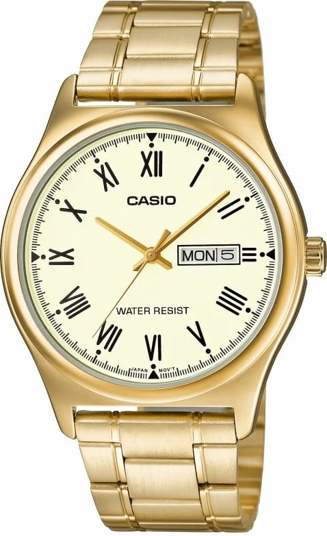 Orë dore për meshkuj CASIO, të arta