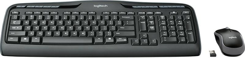 Set tastierë dhe maus Logitech MK330, wireless, QWERTY, full-size, maus optik