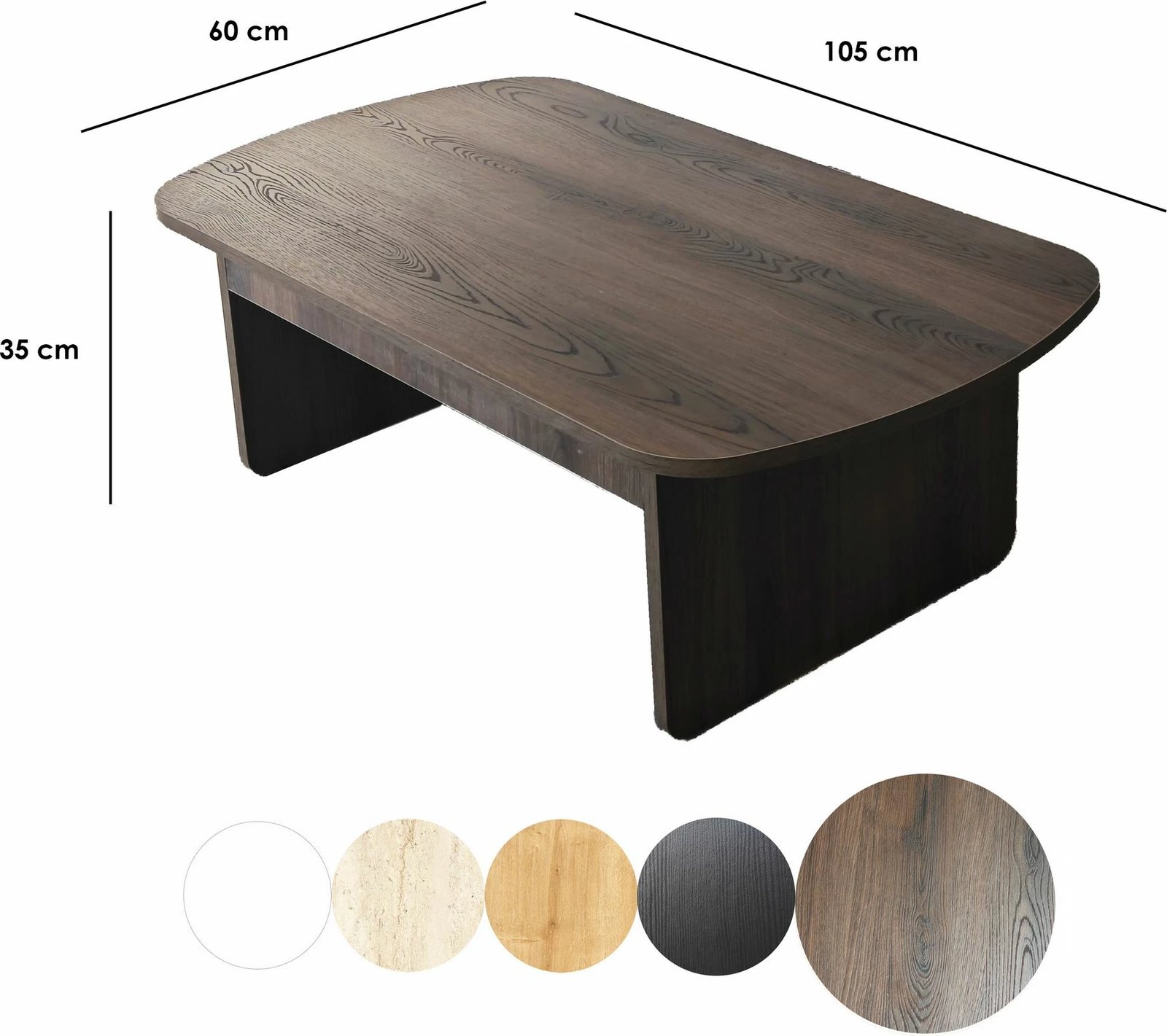 Tavolinë kafeje Skye Decor, ngjyrë arre, Theseus