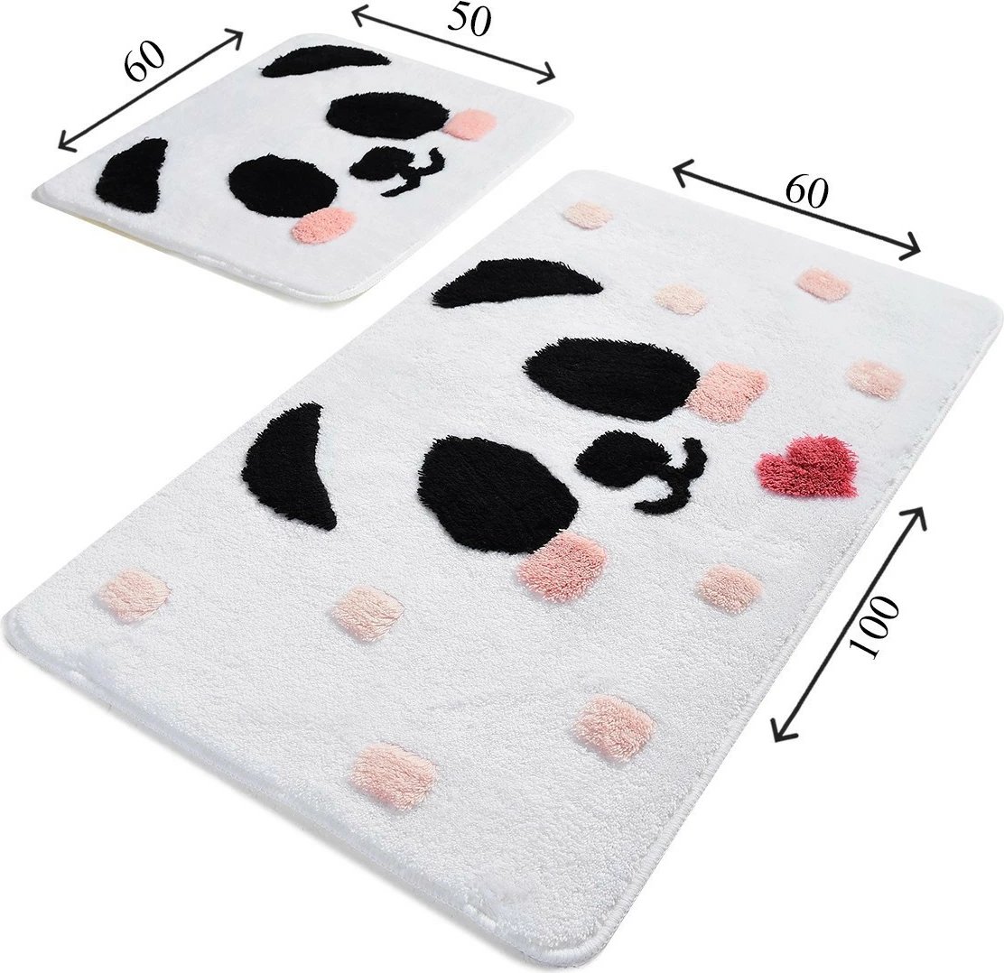 Set tapetë banje akrilik (2 copë), panda, Mijolnir