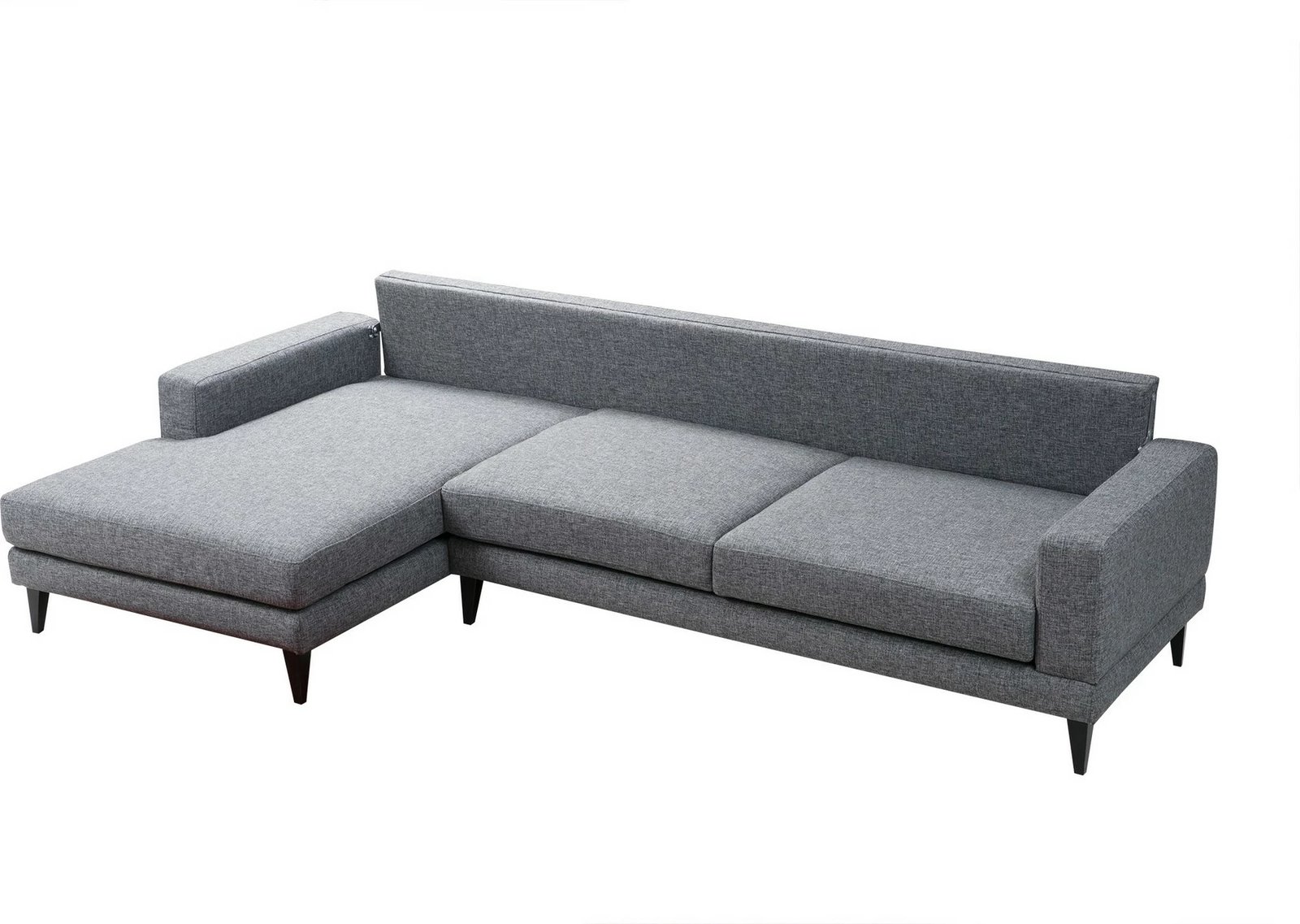 Kënd-sofë krevati Atelier del Sofa, kënd nordik majtas (Chl+3R), ngjyrë gri e errët
