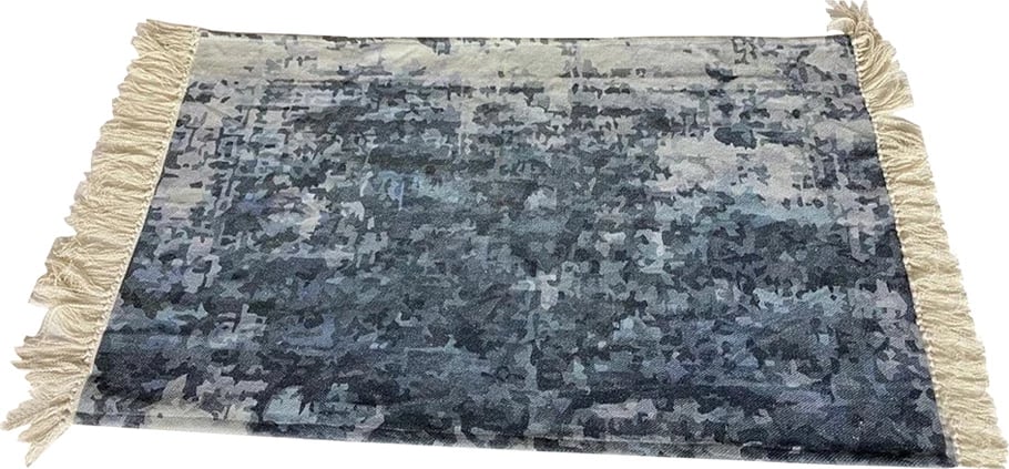 Qilim korridori Reef, pambuk e poliester, blu, bardhë, bezhë, 70x140cm