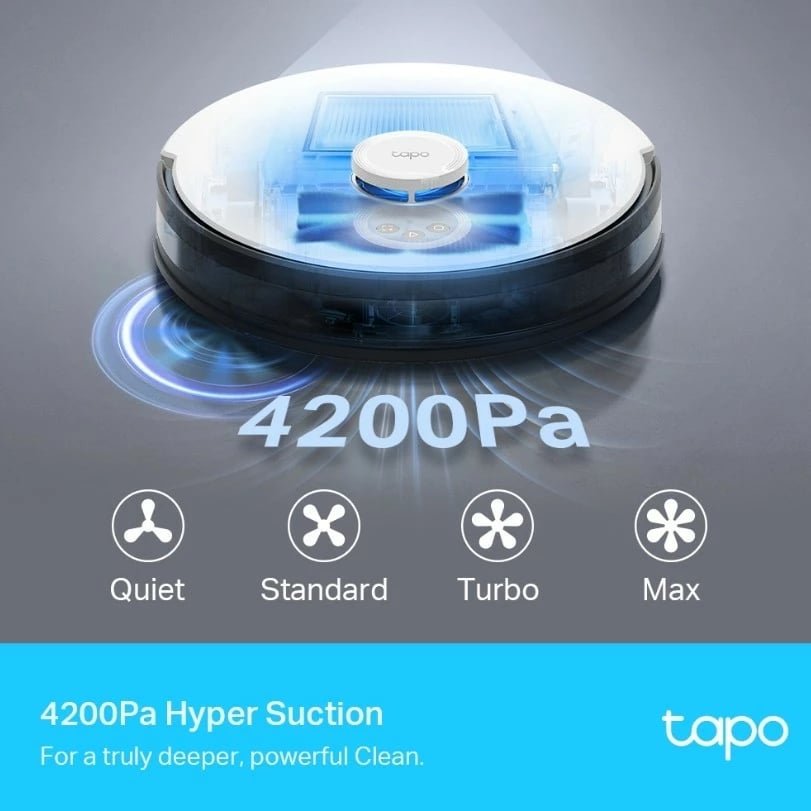 Robot pastrues TP-LINK Tapo RV30, 4200Pa, 5000mAh, bardhë