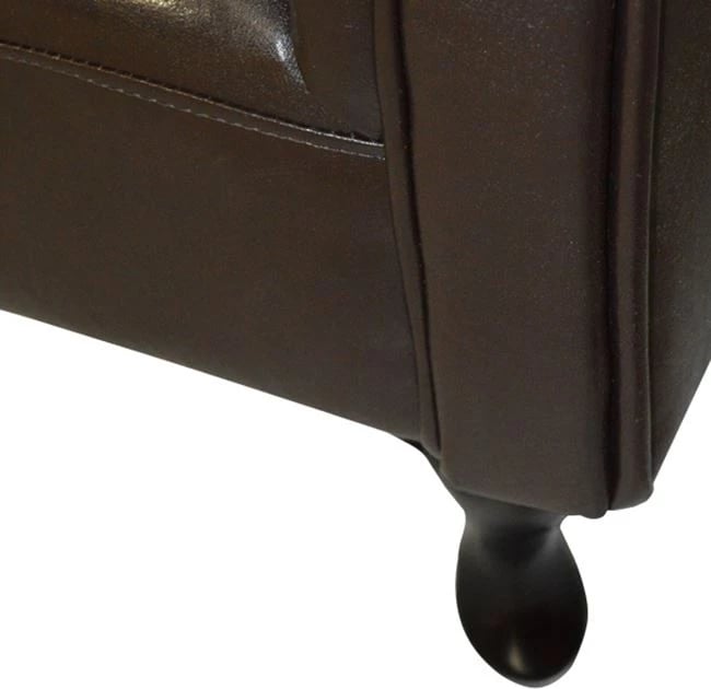 Reel T. Chesterfield Niovi FH3007.01 ngjyrë kafe e errët, krah i majtë, 189x61x84 cm