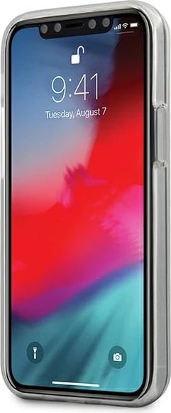 Mbështjellës Guess GUHCP12S3D4GTR për iPhone 12 mini 5.4", transparent