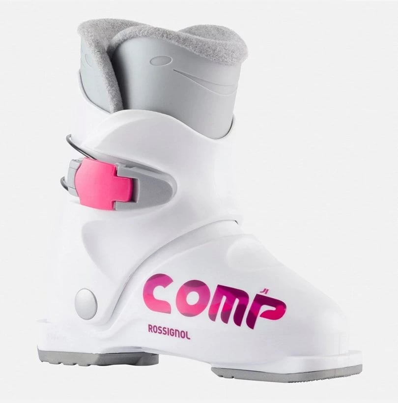 Çizme skijimi Rossignol COMP J1 për fëmijë, Bardhë