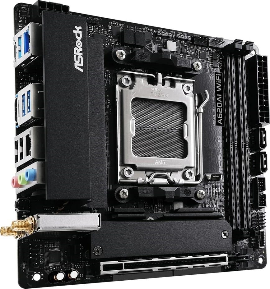 Pllakë amë Asrock A620AI WiFi, Socket AM5, mini-ITX, WiFi 6E
