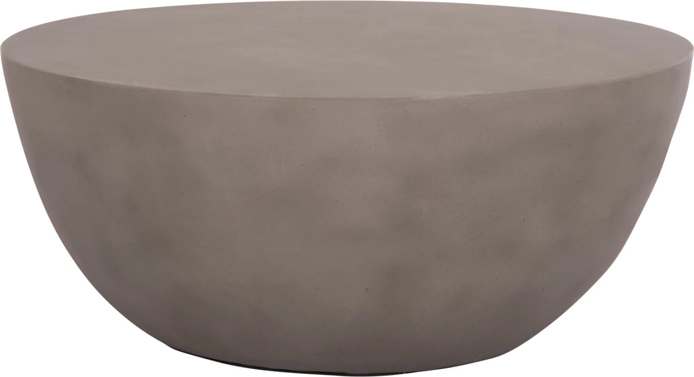 Tavolinë kafeje rrethore ALLAN, fibër-cement, gri, FH18162.03, Φ92x49Hcm