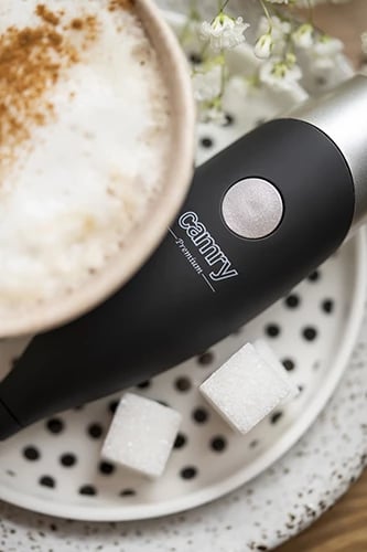 Rrahës qumështi Adler CR 4501 me rrahëse inoksi, me rrahëse veze dhe qëndrim, me bateri, zi/gri